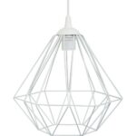 Stropné svietidlo Diamond 25 cm biele