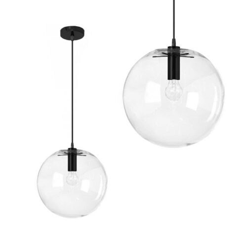Stropné svietidlo Lassi Black 20 cm transparentné Stropné svietidlo Lassi Black 20 cm transparentné
