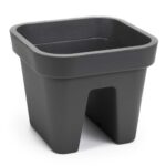 Balkónový truhlík Lys 29 cm antracitový