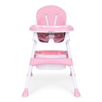 Detská jedálenská stolička BABY ECOTOYS ružová