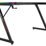 Herný stôl SHADOW GAMER 2.0 140 cm LED RGB čierny