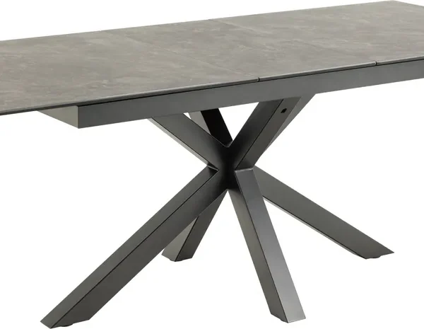 Jedálenský rozkladací stôl Heaven 168/210 cm čierny