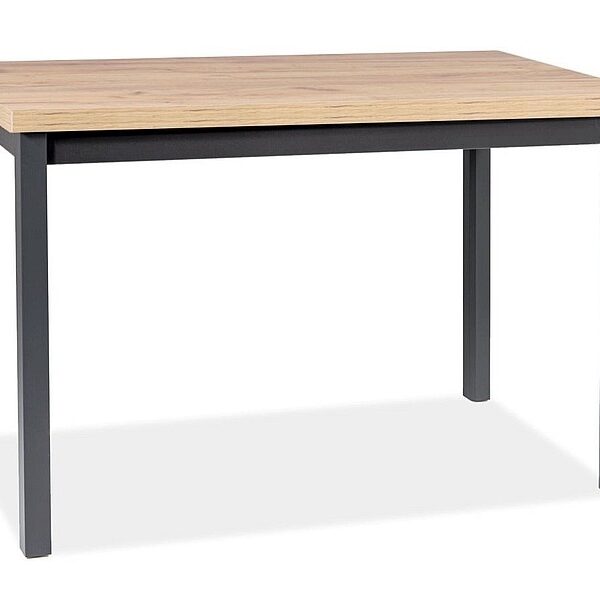 Jedálenský stôl Adam 120 cm dub artisan/čierny
