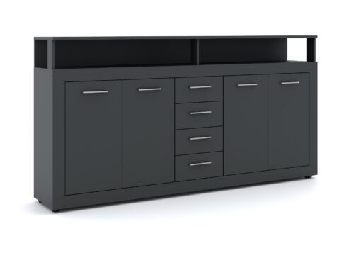Komoda Luna 190 cm antracit Komoda Luna 190 cm antracit