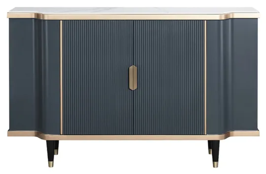 Komoda Stilig ST317 150 cm šedomodrá/zlatá Komoda Stilig ST317 150 cm šedomodrá/zlatá