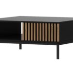 Konferenční stolek Meorati 80 cm černý/dub Artisan