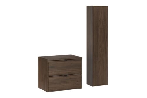 Kúpeľňová zostava Villa s doskou a skrinkami 60 cm orech Kúpeľňová zostava Villa s doskou a skrinkami 60 cm orech