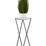 Kvetinový stojan LOFT I 70 cm čierny/biely