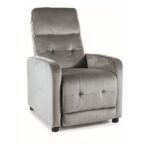 Polohovacie kreslo OTUS Velvet sivé
