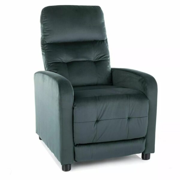 Polohovacie kreslo OTUS Velvet zelené