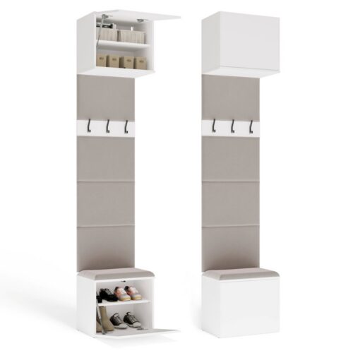 Předsíňová stěna HAGA 1W 50 cm bílá/kašmír Předsíňová stěna HAGA 1W 50 cm bílá/kašmír