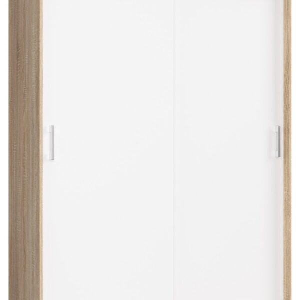 Šatní skříň CLP Mono 150 cm dub sonoma/bílá