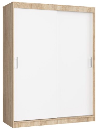 Šatní skříň CLP Mono 150 cm dub sonoma/bílá Šatní skříň CLP Mono 150 cm dub sonoma/bílá