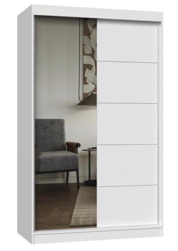 Šatní skříň se zrcadlem Iga A/C 120 cm bílá Šatní skříň se zrcadlem Iga A/C 120 cm bílá
