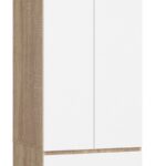 Šatníková skriňa Star 60 cm dub sonoma/biela
