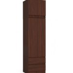 Šatníková skriňa s nástavcom STAR 60 cm wenge