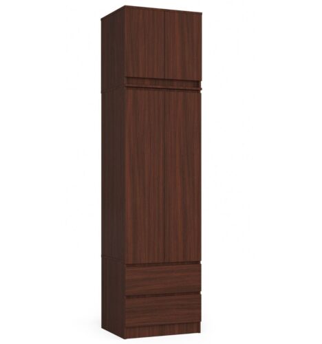 Šatníková skriňa s nástavcom STAR 60 cm wenge Šatníková skriňa s nástavcom STAR 60 cm wenge