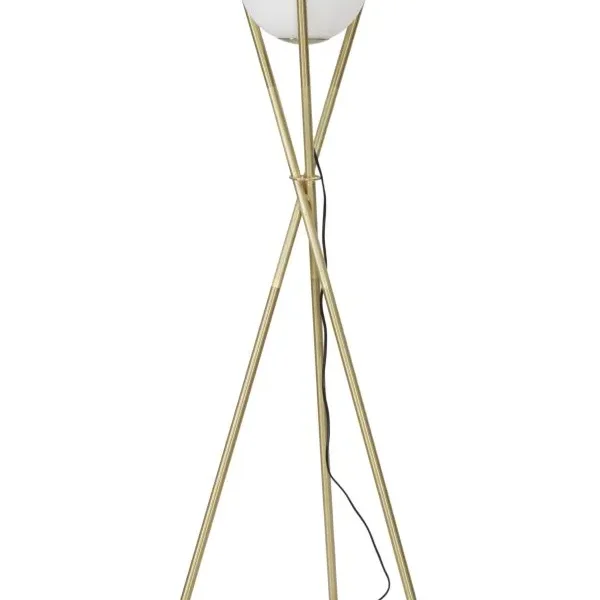 Stojacia lampa Glamy 155 cm biela/zlatá