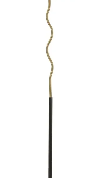 Stojacia lampa Glosy 172 cm čierna/zlatá