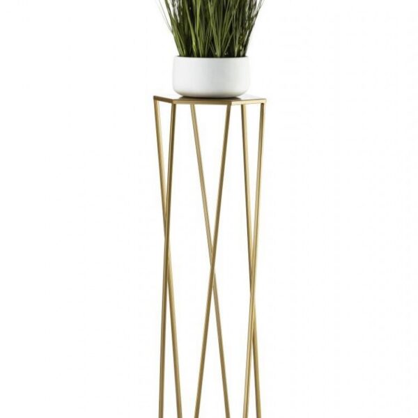 Stojan na kvety Loftstyle III 100 cm zlatý