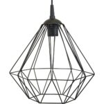 Stropné svietidlo Diamond 25 cm čierne