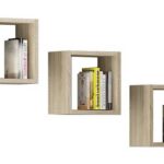 Súprava políc Kika 25x25 cm dub sonoma