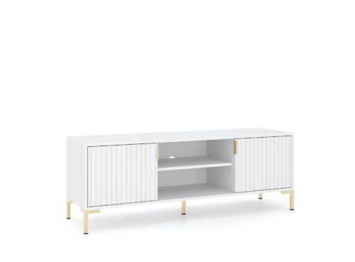 TV stolek Flinn 140 cm bílý/zlatý TV stolek Flinn 140 cm bílý/zlatý