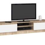 TV stolík Ronon 160 cm sonoma/biely