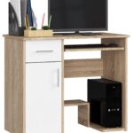 Volně stojící psací stůl Jay 90 cm dub sonoma/bílý