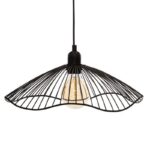 Závesná lampa Galt čierna
