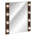 Nástěnné LED zrcadlo Dorothy 80 cm dub ristretto