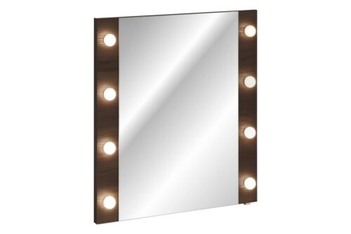 Nástěnné LED zrcadlo Dorothy 80 cm dub ristretto Nástěnné LED zrcadlo Dorothy 80 cm dub ristretto