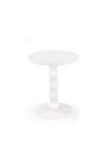 Odkladací stolík Cirilla 40 cm z masívu biely Odkladací stolík Cirilla 40 cm z masívu biely