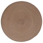 Okrúhle prestieranie BRAID 38 cm taupe