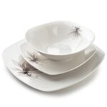 Porcelánová jedálenská súprava 18 ks tanierov MAGNOLIA biela
