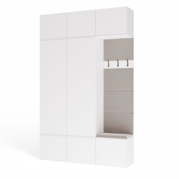 Předsíňová stěna Haga 2Sz1W 150 cm bílá