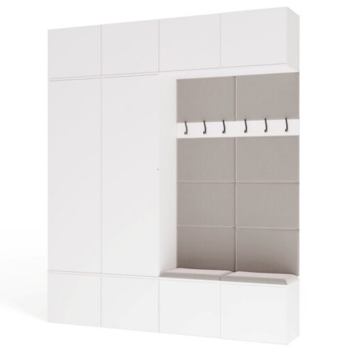 Předsíňová stěna Haga 2Sz2W 200 cm bílá Předsíňová stěna Haga 2Sz2W 200 cm bílá