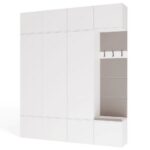 Předsíňová stěna Haga 3Sz1W 200 cm bílá