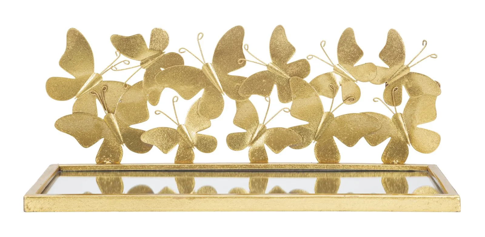 Sada nástěnných polic Butterflies 2 ks zlatá Sada nástěnných polic Butterflies 2 ks zlatá