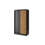 Šatní skříň Marrphy 120 cm dub Caramel/černá