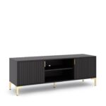 TV stolík Flinn 140 cm čierny