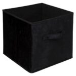 Úložný box Textília 31x31 cm čierny