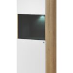 Vitrína Primo 50 cm dub Riviéra/bílá