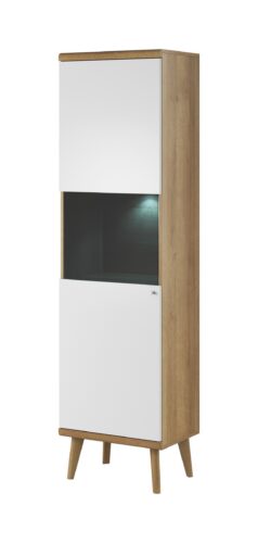 Vitrína Primo 50 cm dub Riviéra/bílá Vitrína Primo 50 cm dub Riviéra/bílá