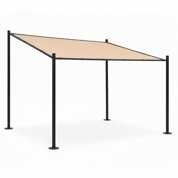 Zahradní pergola Lowa 3x3 m béžová/černá