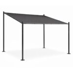 Zahradní pergola Lowa 3x3 m šedá/černá