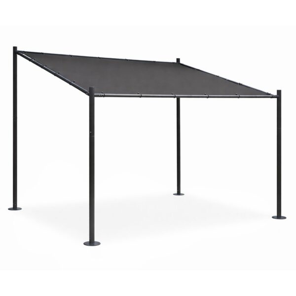 Zahradní pergola Lowa 3x3 m šedá/černá
