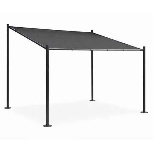 Zahradní pergola Lowa 3x3 m šedá/černá Zahradní pergola Lowa 3x3 m šedá/černá