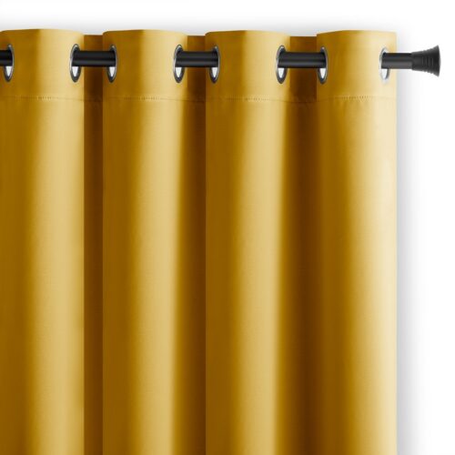 Záves AmeliaHome Blackout s priechodkami 140x245 cm horčicový Záves AmeliaHome Blackout s priechodkami 140x245 cm horčicový